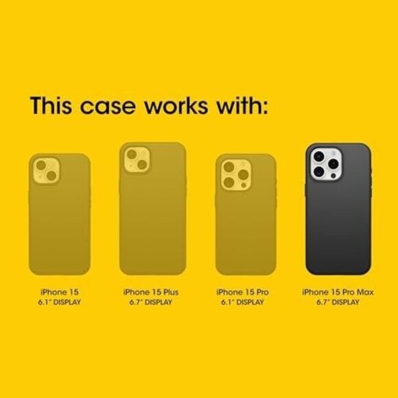 OtterBox iPhone 15 Pro MAX (Only) Defender Series Pro Case - Black, Screenless, - Picture 4 of 10